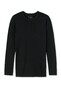 Schiesser 95/5 Shirt Organic Cotton Round Neck T-Shirt Zwart