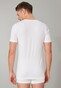Schiesser 95/5 Shirt Short Sleeve Low V-Neck Organic Cotton 2Pack Ondermode Wit