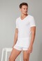 Schiesser 95/5 Shirt Short Sleeve Low V-Neck Organic Cotton 2Pack Ondermode Wit