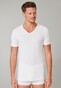 Schiesser 95/5 Shirt Short Sleeve Low V-Neck Organic Cotton 2Pack Ondermode Wit