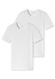 Schiesser 95/5 Shirt Short Sleeve Organic Cotton Round Neck 2Pack Ondermode Wit