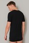 Schiesser 95/5 Shirt Short Sleeve Organic Cotton Round Neck 2Pack Ondermode Zwart