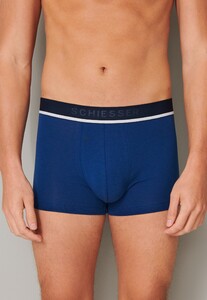 Schiesser 95/5 Shorts Organic Cotton Elastic Waistband 3Pack Ondermode Blauw-Zwart