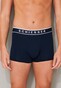 Schiesser 95/5 Shorts Organic Cotton Elastic Waistband 3Pack Ondermode Donker Blauw