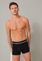 Schiesser 95/5 Shorts Organic Cotton Elastic Waistband 3Pack Ondermode Zwart-Grijs