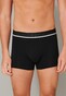 Schiesser 95/5 Shorts Organic Cotton Elastic Waistband 3Pack Ondermode Zwart-Grijs