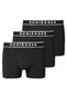 Schiesser 95/5 Shorts Organic Cotton Elastic Waistband 3Pack Ondermode Zwart
