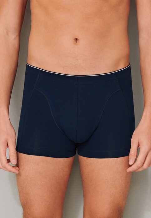 Schiesser 95/5 Shorts Organic Cotton Ondermode Donker Blauw
