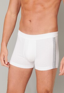Schiesser 95/5 Shorts Organic Cotton Side Stripes 3Pack Ondermode Wit