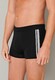 Schiesser 95/5 Shorts Organic Cotton Side Stripes 3Pack Ondermode Zwart