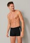 Schiesser 95/5 Shorts Organic Cotton Side Stripes 3Pack Ondermode Zwart