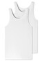 Schiesser 95/5 Singlet Organic Cotton 2Pack Ondermode Wit