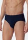 Schiesser 95/5 Supermini Organic Cotton 3Pack Ondermode Donker Blauw