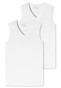 Schiesser 95/5 Tank Top Organic Cotton 2Pack Ondermode Wit