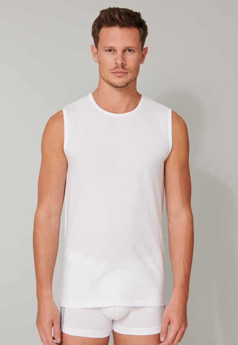 Schiesser 95/5 Tank Top Organic Cotton 2Pack Ondermode Wit