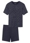 Schiesser Comfort Essentials Basic Structure Nachtmode Antraciet