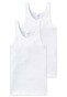 Schiesser Cotton Essentials Feinripp Singlet 2Pack Ondermode Wit