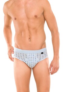 Schiesser Cotton Essentials Feinripp Sports Brief Ondermode Licht Blauw