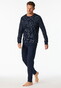 Schiesser Dark Interlock Check Nachtmode Night Blue