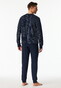 Schiesser Dark Interlock Check Nachtmode Night Blue
