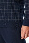 Schiesser Dark Interlock Check Nachtmode Night Blue
