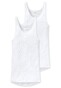 Schiesser Doppelripp Singlet 2Pack Ondermode Wit