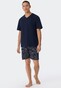 Schiesser Ebony Korte Pyjama Nachtmode Blauw