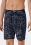 Schiesser Ebony Korte Pyjama Nachtmode Blauw