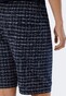 Schiesser Ebony Korte Pyjama Nachtmode Blauw