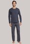 Schiesser Ebony Lange Pyjama Nachtmode Antraciet