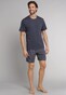 Schiesser Ebony Pyjama Kort Nachtmode Antraciet