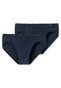Schiesser Essential Slips Supermini 3Pack Ondermode Donker Blauw