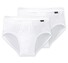 Schiesser Essentials Doppelripp Sports Brief 2Pack Ondermode Wit