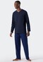 Schiesser Essentials Nightwear Single Jersey Nachtmode Royal Blue-Dark Blue