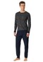 Schiesser Fantasy Design Long Sleeve Nachtmode Navy