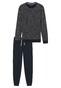 Schiesser Fantasy Design Long Sleeve Nachtmode Navy