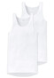 Schiesser Feinripp Singlet 2Pack Underwear White