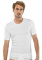 Schiesser Feinripp T-Shirt Ondermode Wit