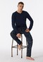 Schiesser Fine Interlock Long Nachtmode Blauw