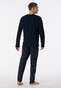 Schiesser Fine Interlock Long Nachtmode Blauw