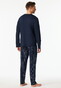 Schiesser Interlock Check Trousers Nachtmode Night Blue