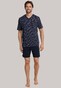 Schiesser Korte Pyjama Dark Sapphire Nachtmode Donker Blauw