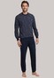 Schiesser Lange Pyjama Dark Sapphire Nachtmode Donker Blauw