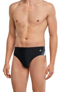 Schiesser Nautical Active Side Stripes Badmode Zwart