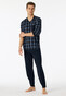Schiesser Organic Cotton Comfort Nightwear Nachtmode Navy