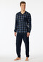 Schiesser Organic Cotton Comfort Nightwear Nachtmode Navy
