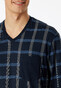 Schiesser Organic Cotton Comfort Nightwear Nachtmode Navy