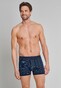 Schiesser Original Classics Short Trunks Striped 2Pack Ondermode Donker Blauw