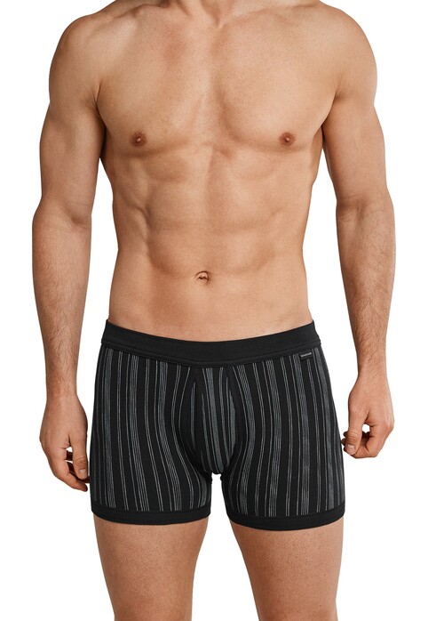 Schiesser Original Classics Short Trunks Striped 2Pack Ondermode Zwart