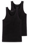 Schiesser Singlet 2Pack Ondermode Zwart